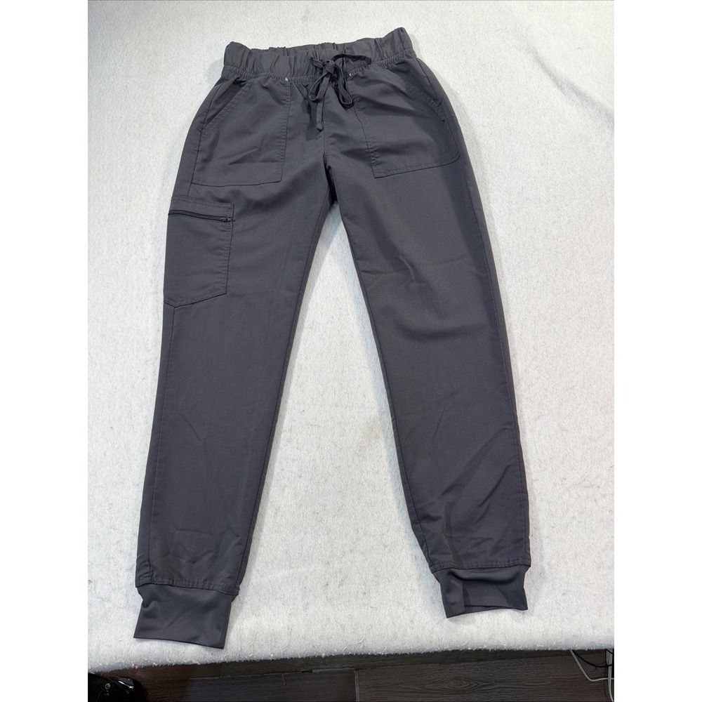 Scrubstar Premium Women Active Jogger Scrub Pant Small Pewter Gray Cargo Stretch